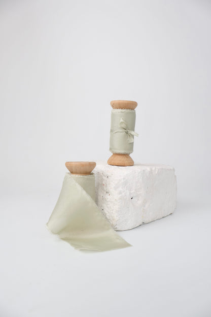Sage - Habotai Silk Ribbon